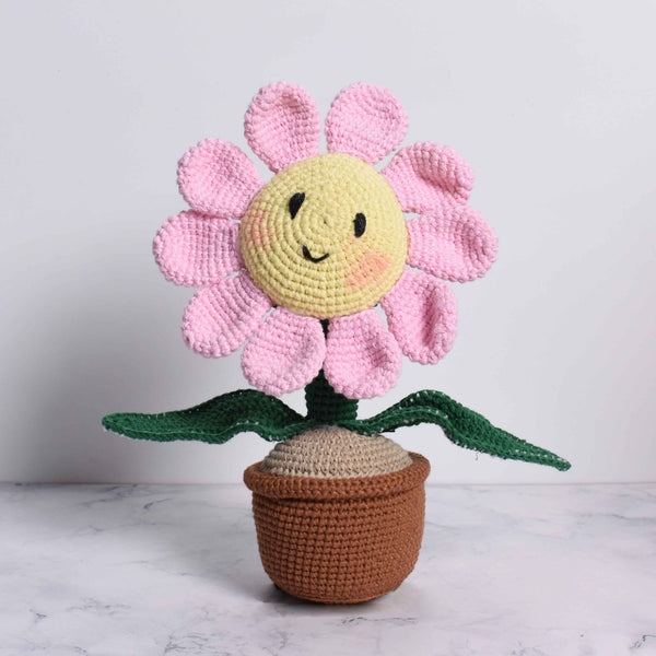 【けんすけ】Smile Flower ミニビロコウ あみぐるみ Smiley Flower Crochet (1/2) | Amigurumi for beginners | How