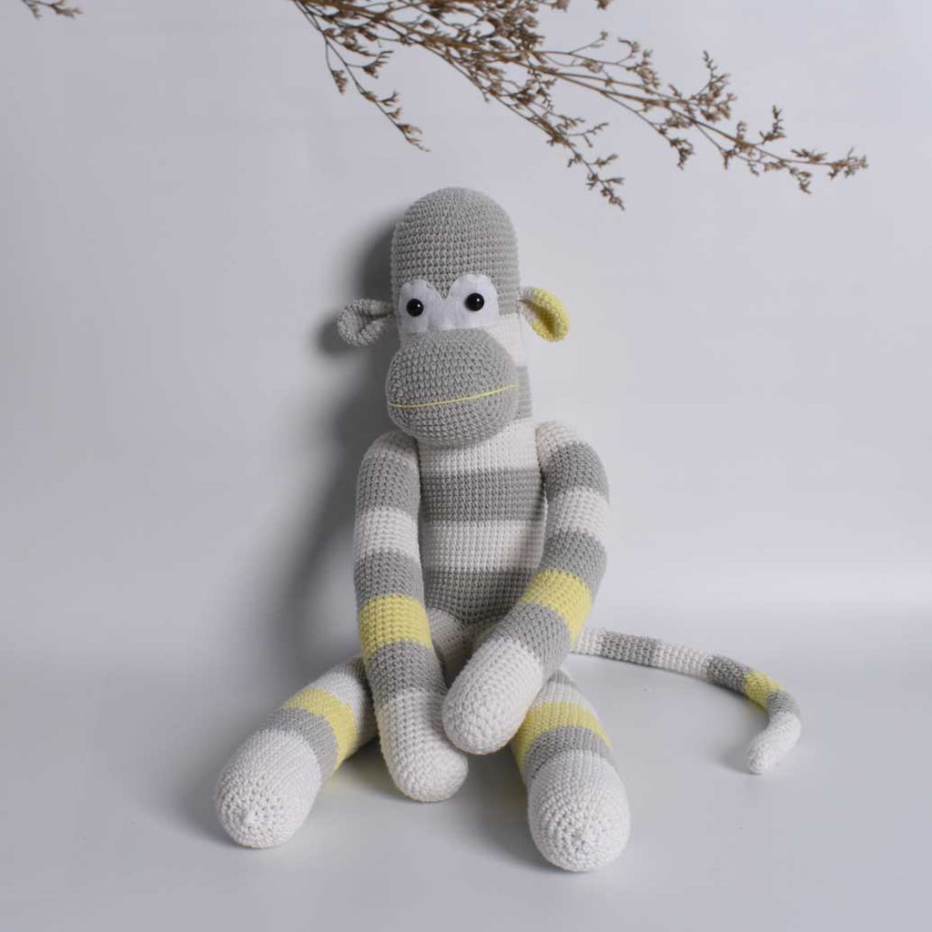Monkey Crochet Pattern Miniature Sock Monkey 30” Large Handmade