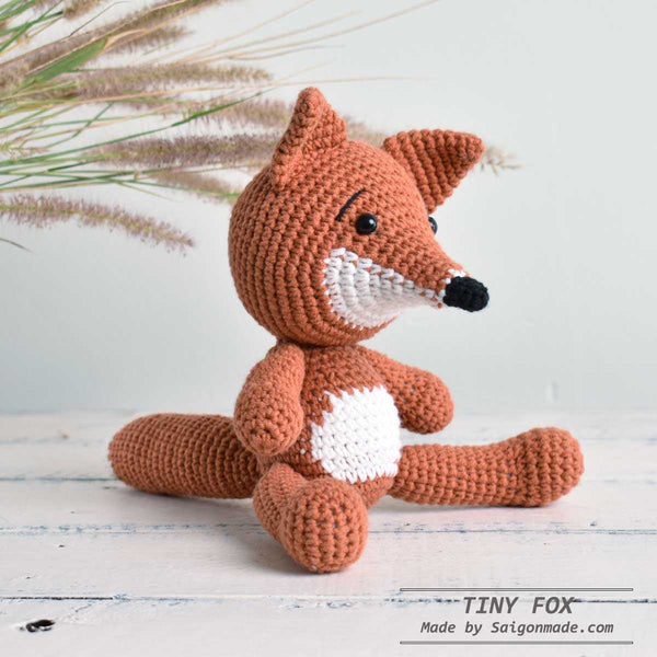 Cute Fox - Gift For Kid- Crochet Fox Handmade Stuffed Fox  Sourvernir Decorative - SaiGonDoll