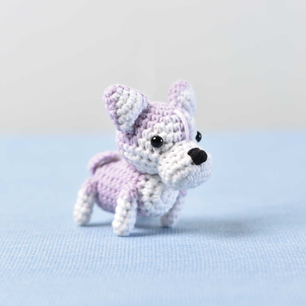 Siberian Husky Crochet, Miniature Husky, Miniature Dog, Tiny Puppy, Tiny Husky - SaiGonDoll