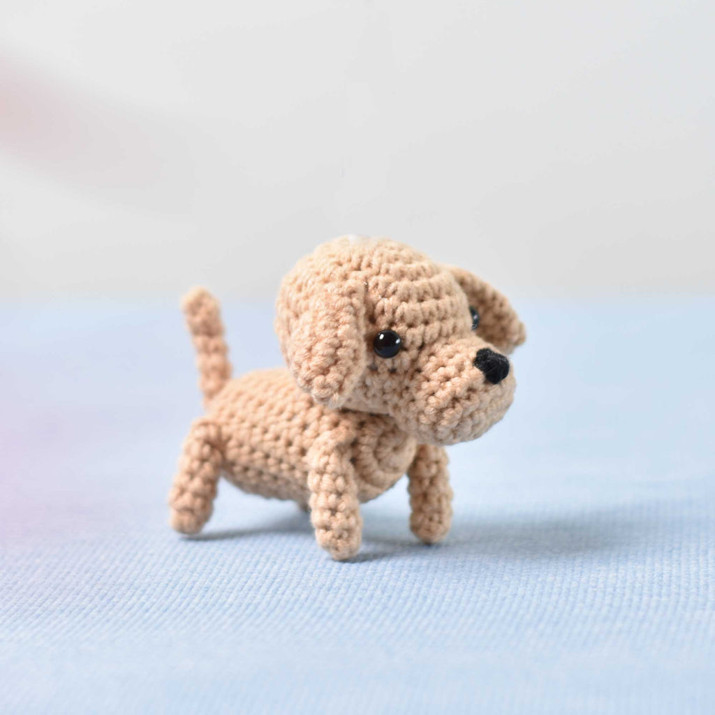 Labrador Retriever Crochet, Miniature Lab, Miniature Dog, Tiny Dog Tiny Labrador - SaiGonDoll