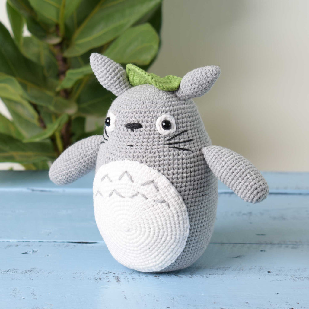 Grey Totoro Amigurumi Stuffed Totoro Crochet Plush Toy Doll Baby Shower Gift - SaiGonDoll