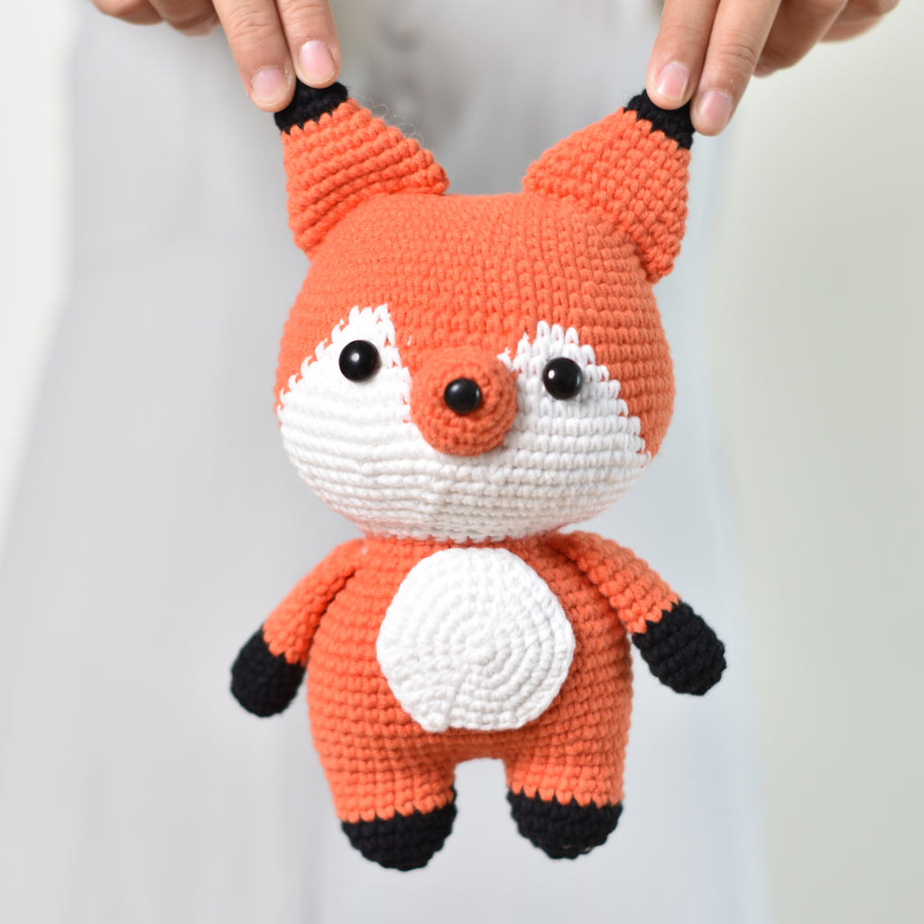 Fox Stuffed Animal, Fox Crochet Amigurumi, Handmade Toy, Cute Crochet Fox - SaiGonDoll