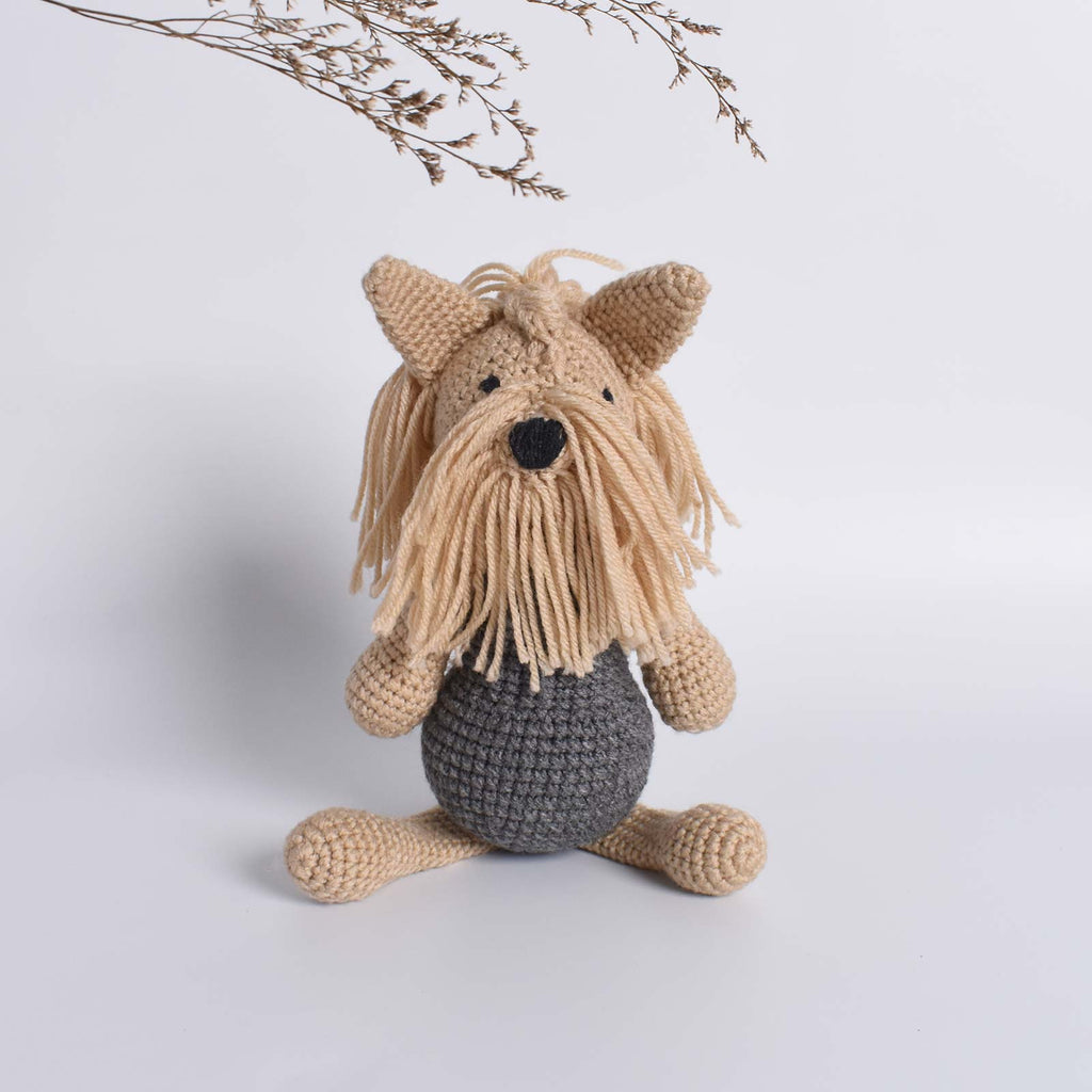 Yorkshire Terrier Amigurumi Animal Crochet Stuffed Kid Plush Toy High Quality - SaiGonDoll