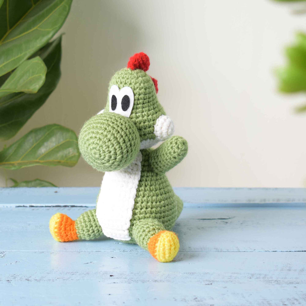 Yoshi Amigurumi Stuffed Yoshi Handmade Crochet Super Mario Toy Doll Baby Gift - SaiGonDoll