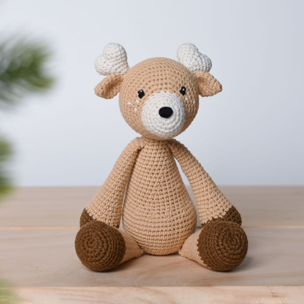 Deer Crochet Animal Handmade Amigurumi Stuffed Toy Doll High Quality