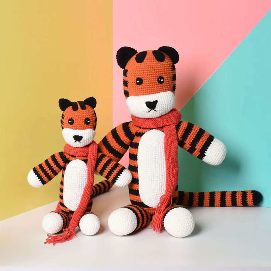 Amigurumi Tiger, Crochet Hobbes, Handmade Stuffed Tiger, Huggable Plush Toy